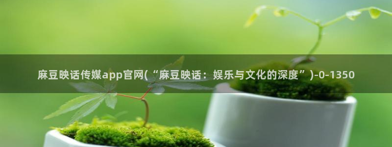 麻豆入口完整版：麻豆映话传媒app官网(“麻豆映话：