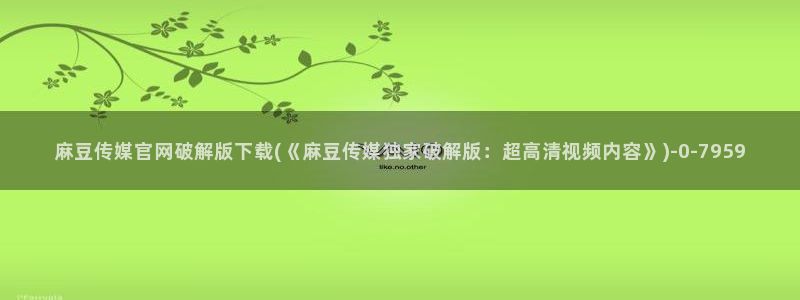 麻豆视频 高清专区